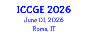 International Conference on Civil and Geological Engineering (ICCGE) June 01, 2026 - Rome, Italy International Conference on Civil and Geological Engineering (ICCGE) June 01, 2026 - Rome, Italy