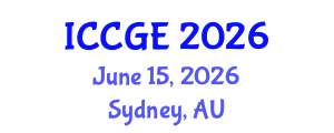 International Conference on Civil and Geological Engineering (ICCGE) June 15, 2026 - Sydney, Australia