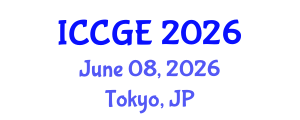 International Conference on Civil and Geological Engineering (ICCGE) June 08, 2026 - Tokyo, Japan International Conference on Civil and Geological Engineering (ICCGE) June 08, 2026 - Tokyo, Japan