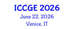 International Conference on Civil and Geological Engineering (ICCGE) June 22, 2026 - Venice, Italy International Conference on Civil and Geological Engineering (ICCGE) June 22, 2026 - Venice, Italy