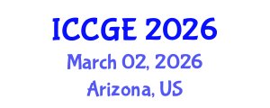 International Conference on Civil and Geological Engineering (ICCGE) March 02, 2026 - Arizona, United States International Conference on Civil and Geological Engineering (ICCGE) March 02, 2026 - Arizona, United States