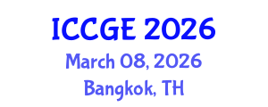 International Conference on Civil and Geological Engineering (ICCGE) March 08, 2026 - Bangkok, Thailand