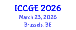 International Conference on Civil and Geological Engineering (ICCGE) March 23, 2026 - Brussels, Belgium International Conference on Civil and Geological Engineering (ICCGE) March 23, 2026 - Brussels, Belgium