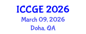 International Conference on Civil and Geological Engineering (ICCGE) March 09, 2026 - Doha, Qatar International Conference on Civil and Geological Engineering (ICCGE) March 09, 2026 - Doha, Qatar