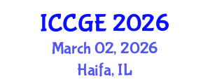 International Conference on Civil and Geological Engineering (ICCGE) March 02, 2026 - Haifa, Israel International Conference on Civil and Geological Engineering (ICCGE) March 02, 2026 - Haifa, Israel