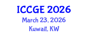International Conference on Civil and Geological Engineering (ICCGE) March 23, 2026 - Kuwait, Kuwait International Conference on Civil and Geological Engineering (ICCGE) March 23, 2026 - Kuwait, Kuwait