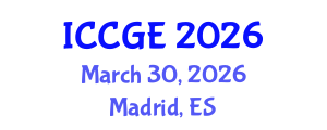International Conference on Civil and Geological Engineering (ICCGE) March 30, 2026 - Madrid, Spain International Conference on Civil and Geological Engineering (ICCGE) March 30, 2026 - Madrid, Spain