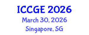 International Conference on Civil and Geological Engineering (ICCGE) March 30, 2026 - Singapore, Singapore