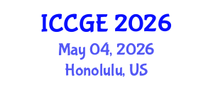 International Conference on Civil and Geological Engineering (ICCGE) May 04, 2026 - Honolulu, United States International Conference on Civil and Geological Engineering (ICCGE) May 04, 2026 - Honolulu, United States
