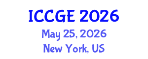 International Conference on Civil and Geological Engineering (ICCGE) May 25, 2026 - New York, United States International Conference on Civil and Geological Engineering (ICCGE) May 25, 2026 - New York, United States