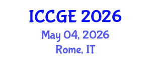 International Conference on Civil and Geological Engineering (ICCGE) May 04, 2026 - Rome, Italy International Conference on Civil and Geological Engineering (ICCGE) May 04, 2026 - Rome, Italy