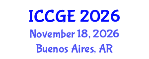 International Conference on Civil and Geological Engineering (ICCGE) November 18, 2026 - Buenos Aires, Argentina International Conference on Civil and Geological Engineering (ICCGE) November 18, 2026 - Buenos Aires, Argentina