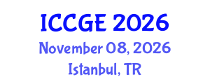 International Conference on Civil and Geological Engineering (ICCGE) November 08, 2026 - Istanbul, Turkey International Conference on Civil and Geological Engineering (ICCGE) November 08, 2026 - Istanbul, Turkey