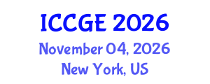 International Conference on Civil and Geological Engineering (ICCGE) November 04, 2026 - New York, United States International Conference on Civil and Geological Engineering (ICCGE) November 04, 2026 - New York, United States