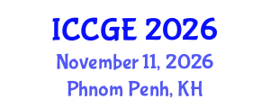 International Conference on Civil and Geological Engineering (ICCGE) November 11, 2026 - Phnom Penh, Cambodia International Conference on Civil and Geological Engineering (ICCGE) November 11, 2026 - Phnom Penh, Cambodia