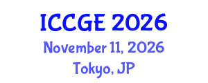 International Conference on Civil and Geological Engineering (ICCGE) November 11, 2026 - Tokyo, Japan International Conference on Civil and Geological Engineering (ICCGE) November 11, 2026 - Tokyo, Japan
