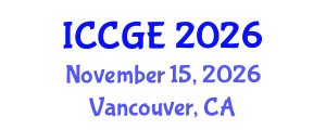International Conference on Civil and Geological Engineering (ICCGE) November 15, 2026 - Vancouver, Canada International Conference on Civil and Geological Engineering (ICCGE) November 15, 2026 - Vancouver, Canada