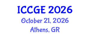 International Conference on Civil and Geological Engineering (ICCGE) October 21, 2026 - Athens, Greece