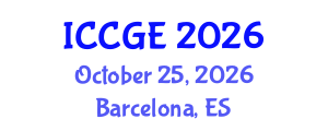 International Conference on Civil and Geological Engineering (ICCGE) October 25, 2026 - Barcelona, Spain International Conference on Civil and Geological Engineering (ICCGE) October 25, 2026 - Barcelona, Spain