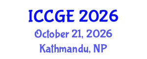 International Conference on Civil and Geological Engineering (ICCGE) October 21, 2026 - Kathmandu, Nepal International Conference on Civil and Geological Engineering (ICCGE) October 21, 2026 - Kathmandu, Nepal