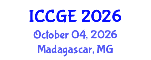 International Conference on Civil and Geological Engineering (ICCGE) October 04, 2026 - Madagascar, Madagascar International Conference on Civil and Geological Engineering (ICCGE) October 04, 2026 - Madagascar, Madagascar
