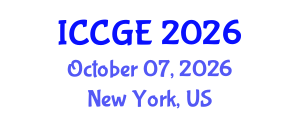 International Conference on Civil and Geological Engineering (ICCGE) October 07, 2026 - New York, United States International Conference on Civil and Geological Engineering (ICCGE) October 07, 2026 - New York, United States