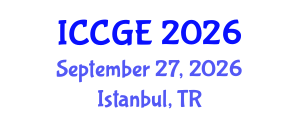 International Conference on Civil and Geological Engineering (ICCGE) September 27, 2026 - Istanbul, Turkey International Conference on Civil and Geological Engineering (ICCGE) September 27, 2026 - Istanbul, Turkey