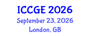 International Conference on Civil and Geological Engineering (ICCGE) September 23, 2026 - London, United Kingdom International Conference on Civil and Geological Engineering (ICCGE) September 23, 2026 - London, United Kingdom