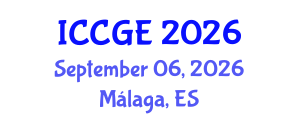 International Conference on Civil and Geological Engineering (ICCGE) September 06, 2026 - Málaga, Spain International Conference on Civil and Geological Engineering (ICCGE) September 06, 2026 - Málaga, Spain