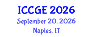 International Conference on Civil and Geological Engineering (ICCGE) September 20, 2026 - Naples, Italy International Conference on Civil and Geological Engineering (ICCGE) September 20, 2026 - Naples, Italy