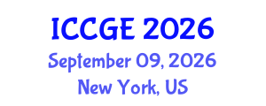 International Conference on Civil and Geological Engineering (ICCGE) September 09, 2026 - New York, United States International Conference on Civil and Geological Engineering (ICCGE) September 09, 2026 - New York, United States