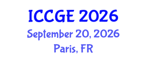 International Conference on Civil and Geological Engineering (ICCGE) September 20, 2026 - Paris, France