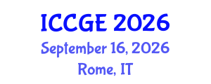 International Conference on Civil and Geological Engineering (ICCGE) September 16, 2026 - Rome, Italy International Conference on Civil and Geological Engineering (ICCGE) September 16, 2026 - Rome, Italy