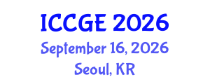 International Conference on Civil and Geological Engineering (ICCGE) September 16, 2026 - Seoul, Republic of Korea