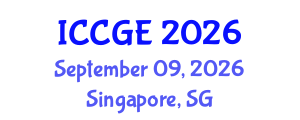 International Conference on Civil and Geological Engineering (ICCGE) September 09, 2026 - Singapore, Singapore International Conference on Civil and Geological Engineering (ICCGE) September 09, 2026 - Singapore, Singapore
