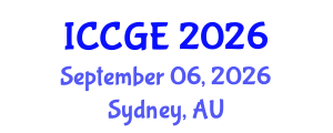 International Conference on Civil and Geological Engineering (ICCGE) September 06, 2026 - Sydney, Australia International Conference on Civil and Geological Engineering (ICCGE) September 06, 2026 - Sydney, Australia