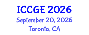 International Conference on Civil and Geological Engineering (ICCGE) September 20, 2026 - Toronto, Canada International Conference on Civil and Geological Engineering (ICCGE) September 20, 2026 - Toronto, Canada