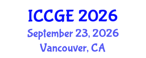 International Conference on Civil and Geological Engineering (ICCGE) September 23, 2026 - Vancouver, Canada