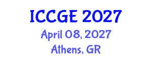International Conference on Civil and Geological Engineering (ICCGE) April 08, 2027 - Athens, Greece International Conference on Civil and Geological Engineering (ICCGE) April 08, 2027 - Athens, Greece
