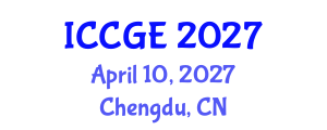 International Conference on Civil and Geological Engineering (ICCGE) April 10, 2027 - Chengdu, China International Conference on Civil and Geological Engineering (ICCGE) April 10, 2027 - Chengdu, China