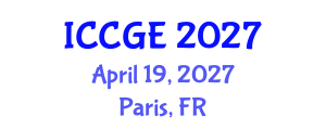 International Conference on Civil and Geological Engineering (ICCGE) April 19, 2027 - Paris, France