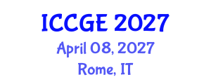 International Conference on Civil and Geological Engineering (ICCGE) April 08, 2027 - Rome, Italy International Conference on Civil and Geological Engineering (ICCGE) April 08, 2027 - Rome, Italy