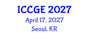 International Conference on Civil and Geological Engineering (ICCGE) April 17, 2027 - Seoul, Republic of Korea International Conference on Civil and Geological Engineering (ICCGE) April 17, 2027 - Seoul, Republic of Korea