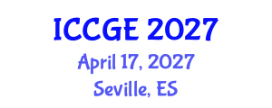 International Conference on Civil and Geological Engineering (ICCGE) April 17, 2027 - Seville, Spain International Conference on Civil and Geological Engineering (ICCGE) April 17, 2027 - Seville, Spain