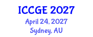 International Conference on Civil and Geological Engineering (ICCGE) April 24, 2027 - Sydney, Australia International Conference on Civil and Geological Engineering (ICCGE) April 24, 2027 - Sydney, Australia