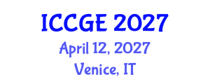 International Conference on Civil and Geological Engineering (ICCGE) April 12, 2027 - Venice, Italy International Conference on Civil and Geological Engineering (ICCGE) April 12, 2027 - Venice, Italy