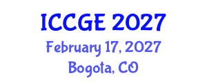 International Conference on Civil and Geological Engineering (ICCGE) February 17, 2027 - Bogota, Colombia International Conference on Civil and Geological Engineering (ICCGE) February 17, 2027 - Bogota, Colombia