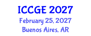 International Conference on Civil and Geological Engineering (ICCGE) February 25, 2027 - Buenos Aires, Argentina International Conference on Civil and Geological Engineering (ICCGE) February 25, 2027 - Buenos Aires, Argentina