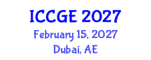 International Conference on Civil and Geological Engineering (ICCGE) February 15, 2027 - Dubai, United Arab Emirates International Conference on Civil and Geological Engineering (ICCGE) February 15, 2027 - Dubai, United Arab Emirates