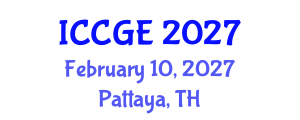 International Conference on Civil and Geological Engineering (ICCGE) February 10, 2027 - Pattaya, Thailand International Conference on Civil and Geological Engineering (ICCGE) February 10, 2027 - Pattaya, Thailand